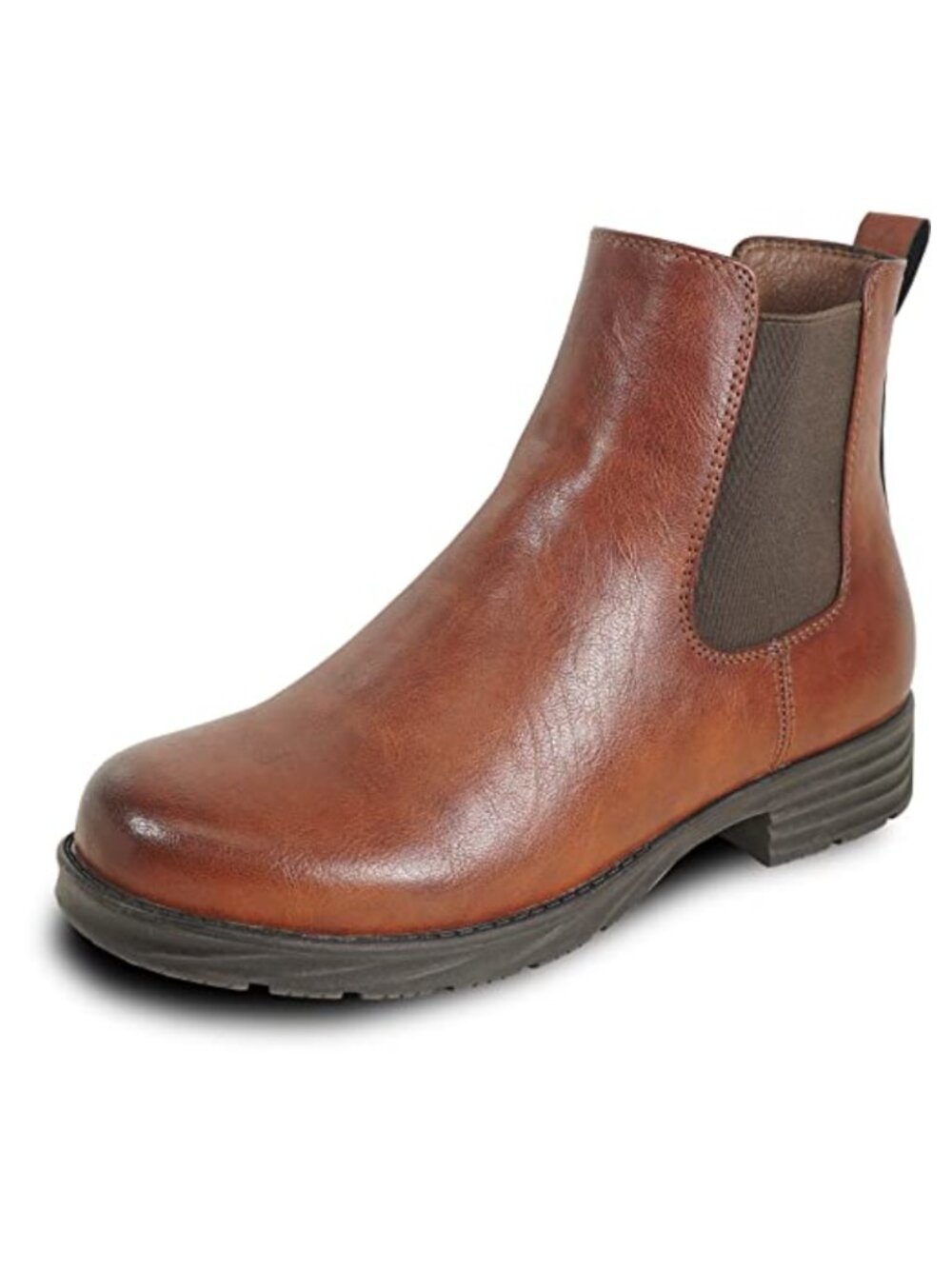Waterproof Faux Leather Fur Lined Winter Ankle Boots with Side Zipper
